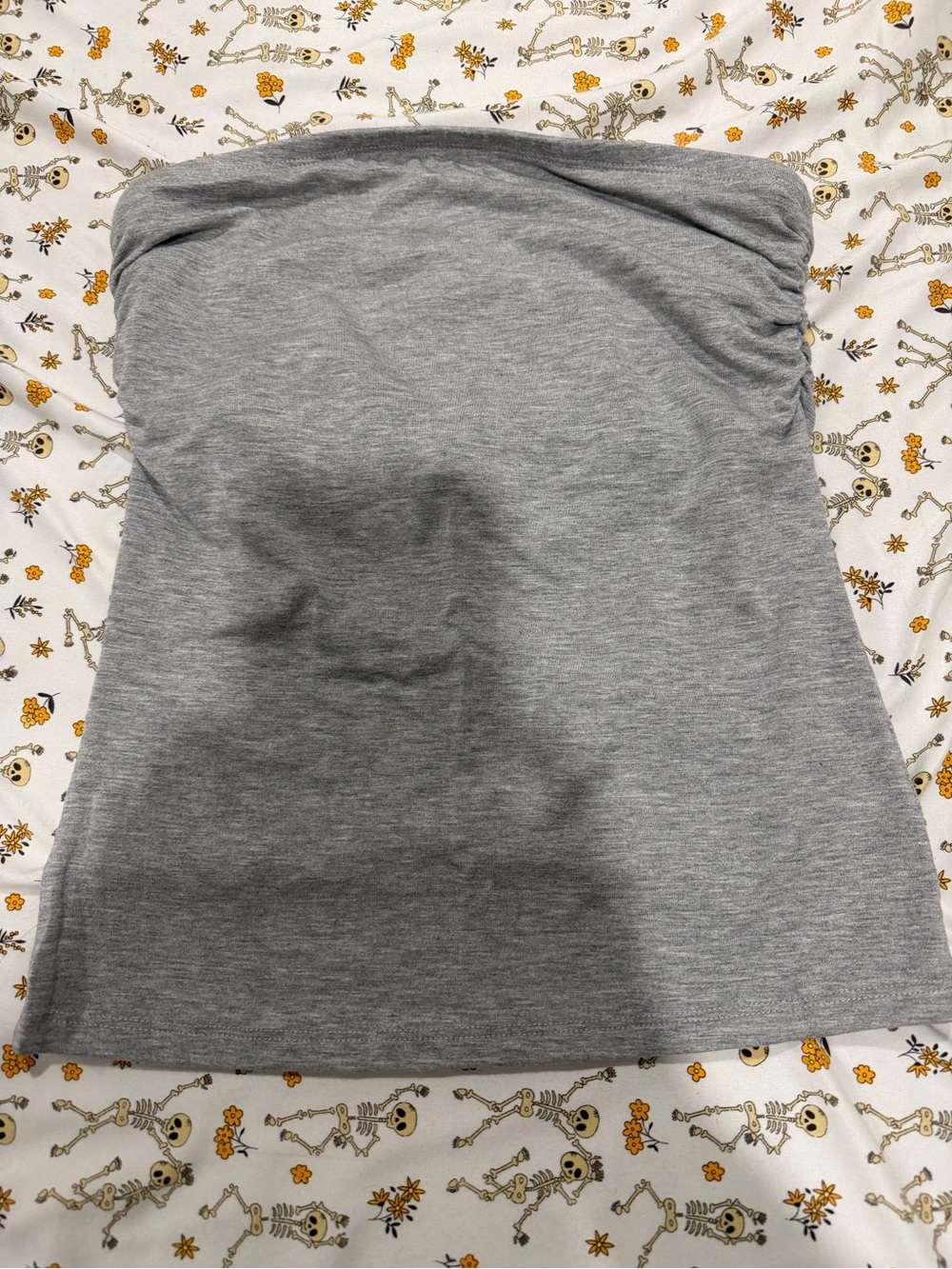 Gray Strapless Tube Top - Classic Women's Basic